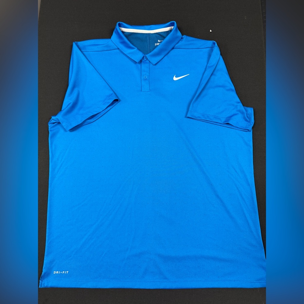 Nike Golf - XL - Blue Dot DRI-FIT Polo
